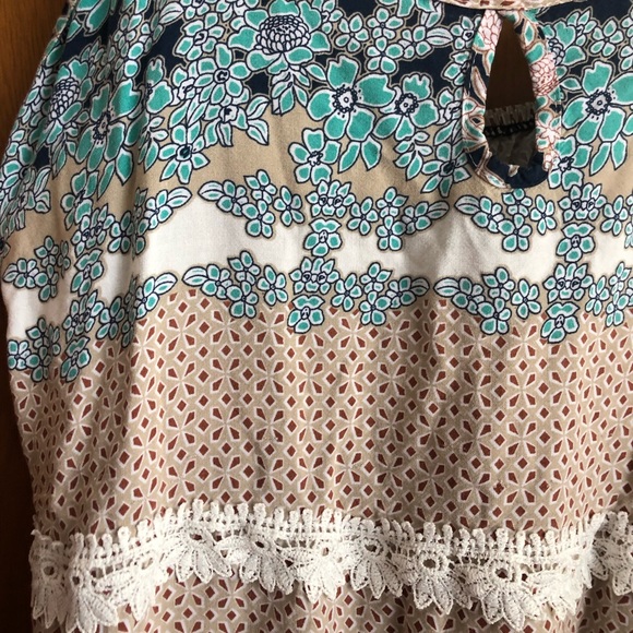 vintage boho 90s mini dress small-medium - Picture 3 of 4